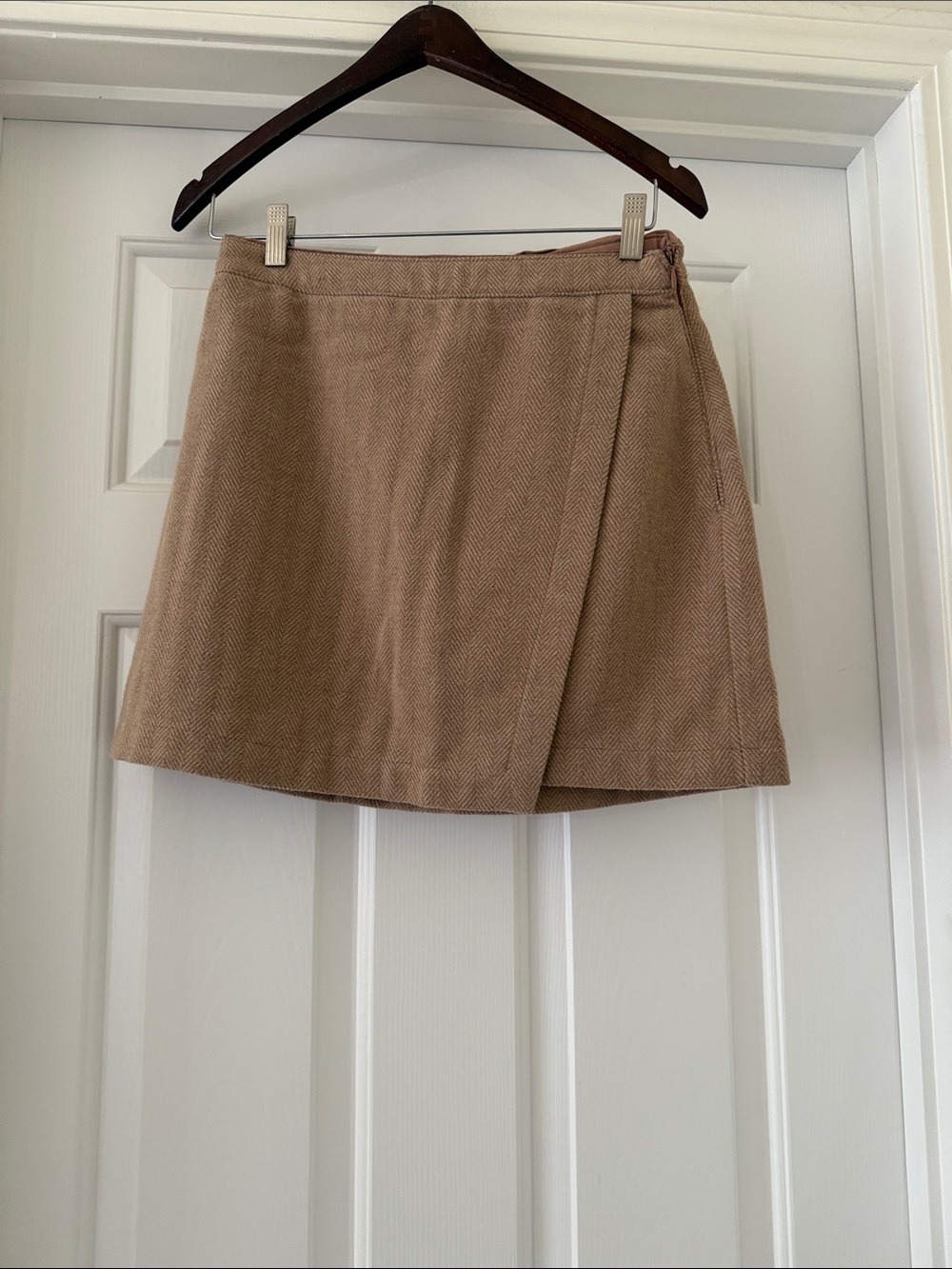 Abercrombie Classic Tan Wrap Mini Skirt